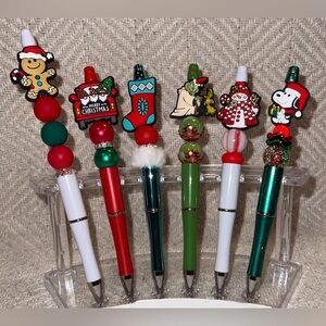 Festive Christmas Themed Pens Set